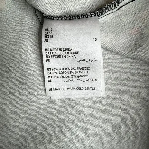 Material girl y2k black floral denim skirt - Picture 7 of 8